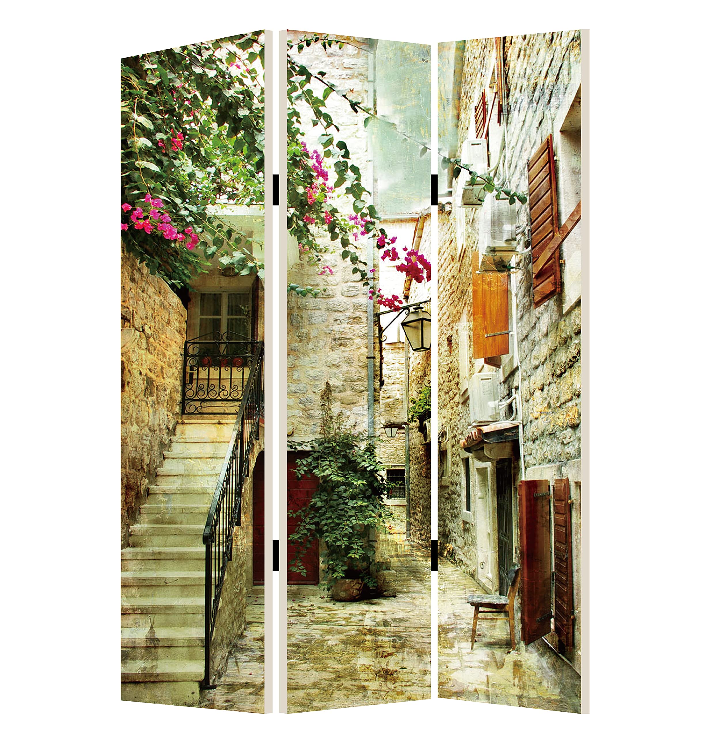 Spanish Tidings Room Divider - Handcrafted Wooden Folding Screen for Home & Office Privacy - Perfect for Living Rooms, Bedrooms, and Event Spaces