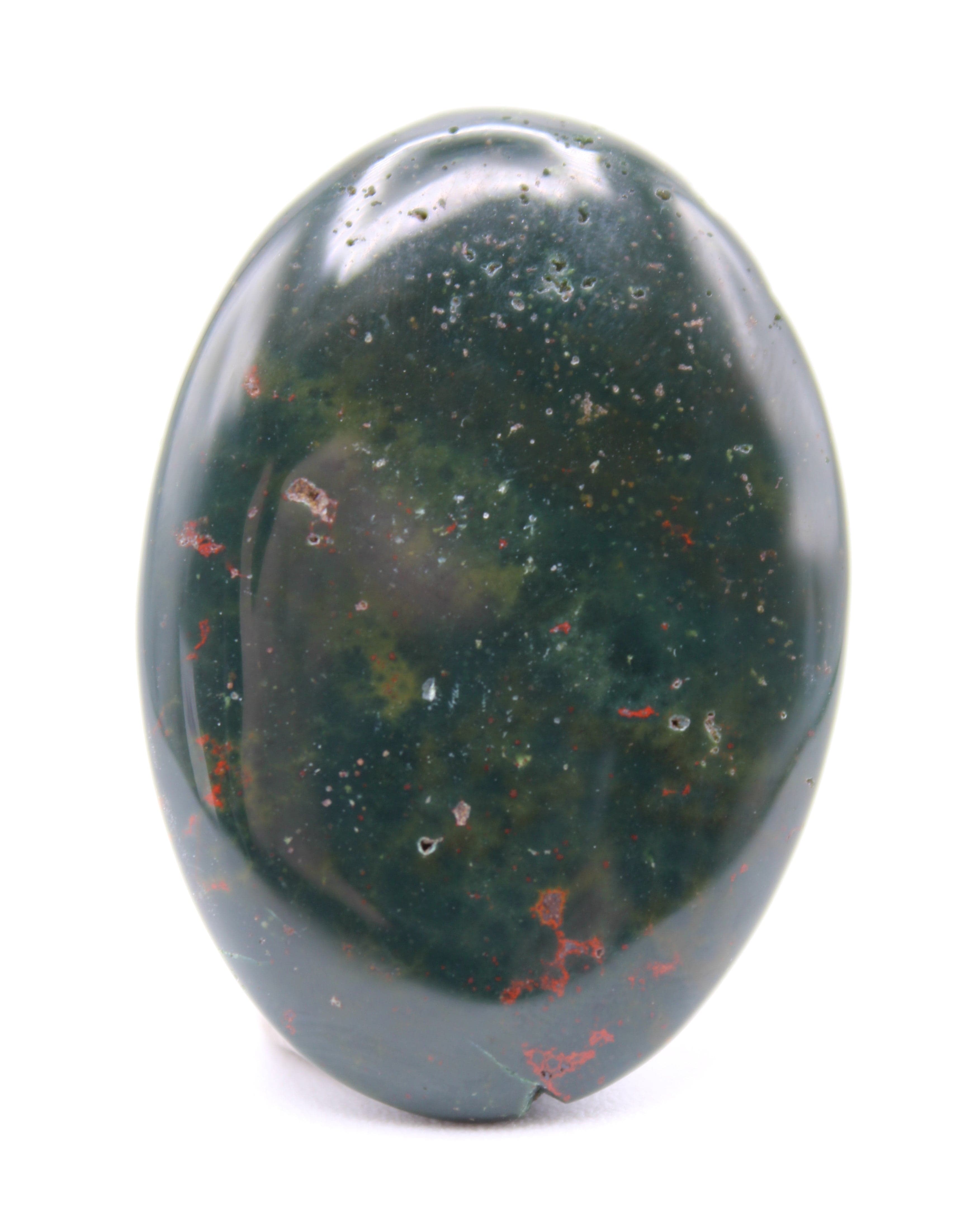 Natural Bloodstone Cabochon Gemstone for Jewelry Making - Healing Stone for Pendants, Rings & Bracelets - Perfect for Meditation & Energy Work