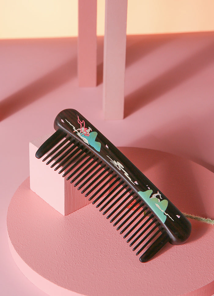 Magical Unicorn Wooden Hair Brush for Kids - Gentle Detangling & Styling for Girls' Soft Hair - Perfect for Home, Travel & Gifts