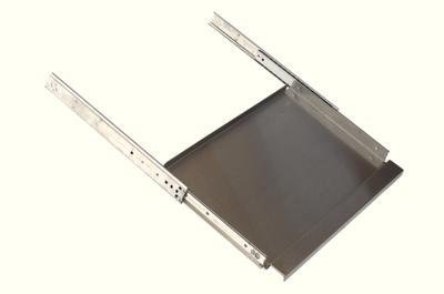 Stainless Steel Keyboard Drawer KBD-1/SS - Ergonomic Under Desk Tray for Office & Home Workspace - Durable Metal Keyboard Slide Accessory