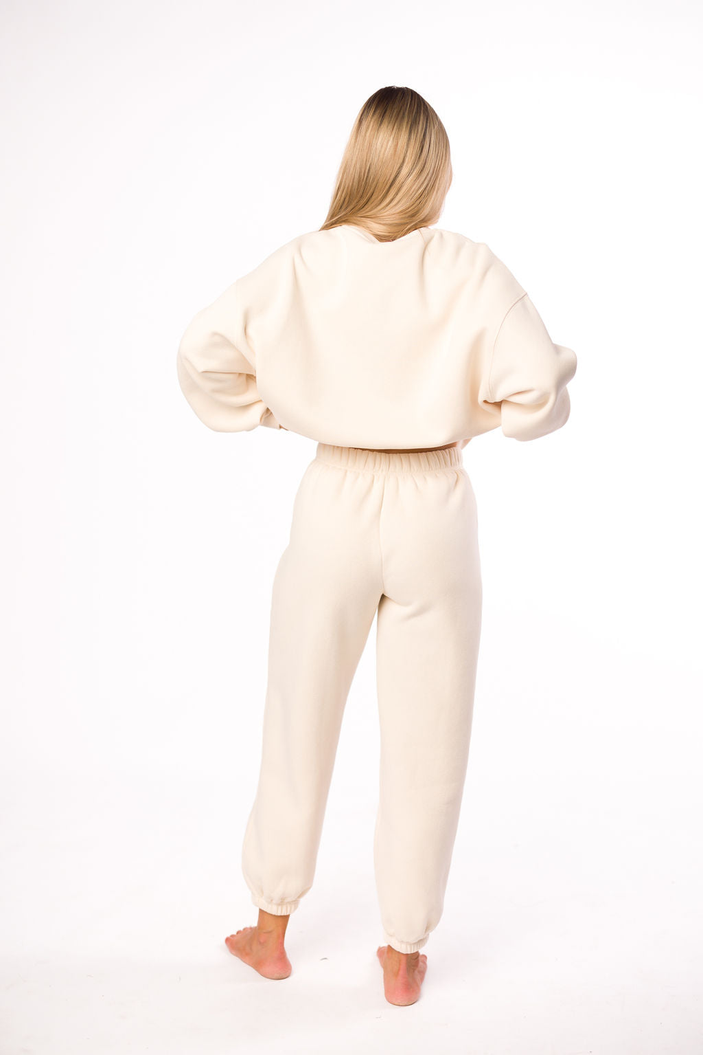 Soft Cream Cozy Sweatshirt for Women - Comfortable Pullover Hoodie for Casual Wear, Lounge & Fall Outfits