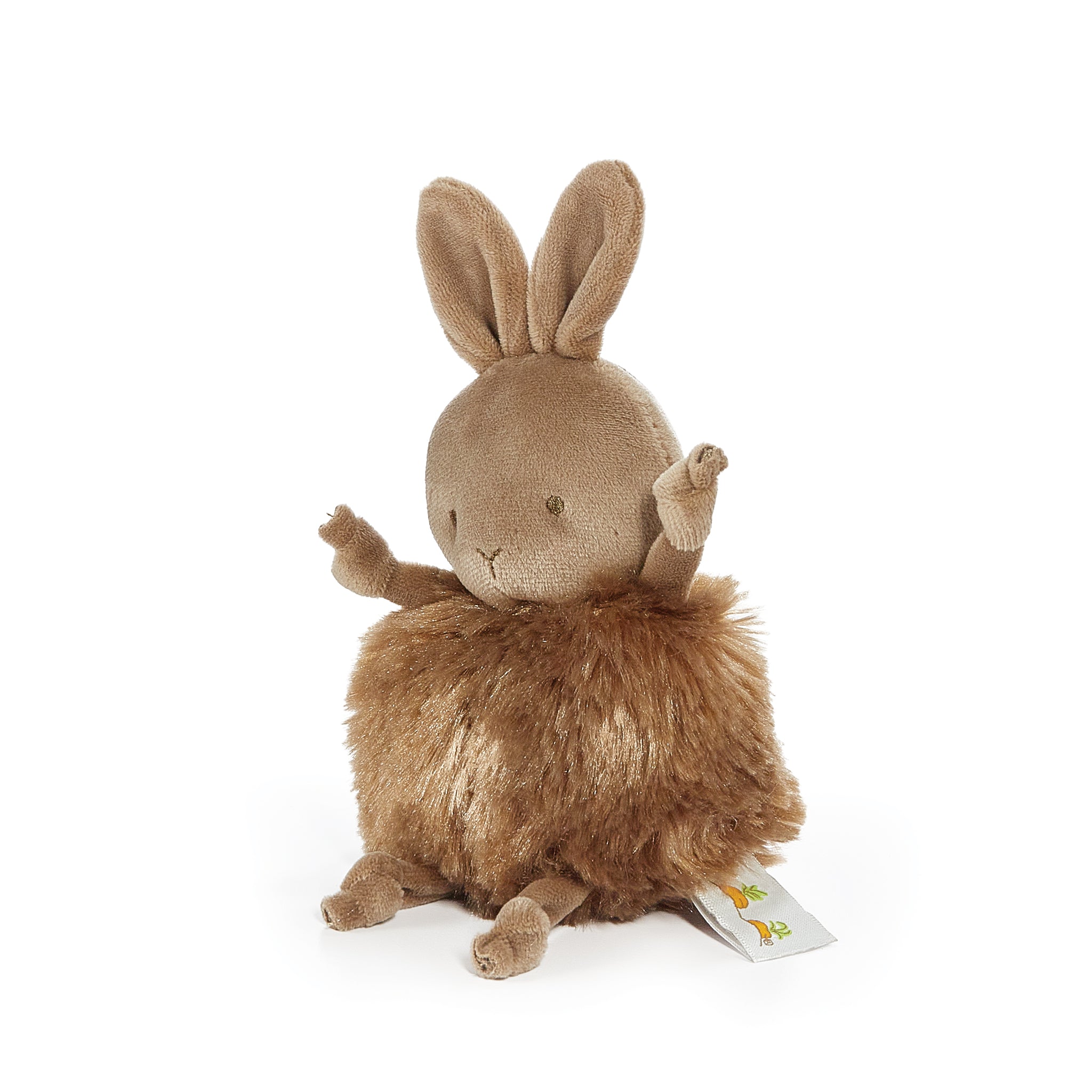 Roly Poly Brownie Brown Bunny Plush Toy - Soft & Cuddly Stuffed Animal for Kids, Perfect for Nursery Decor, Gift Ideas & Comfort