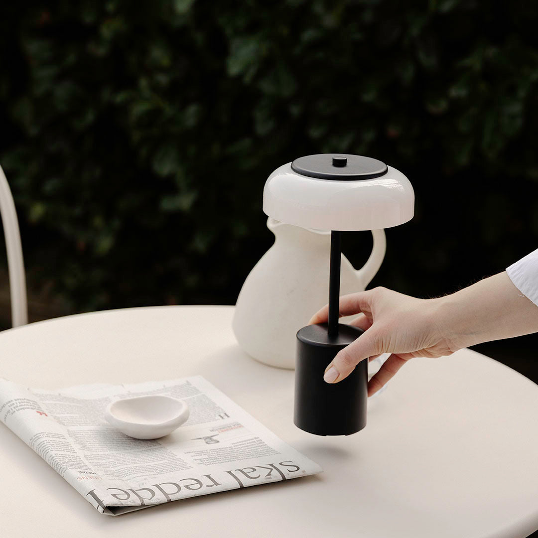 Blossi Mini Portable Table Lamp - USB Rechargeable Night Light for Bedroom, Office, Nursery | Dimmable LED Desk Lamp with Touch Control, Perfect for Reading, Studying, and Relaxing