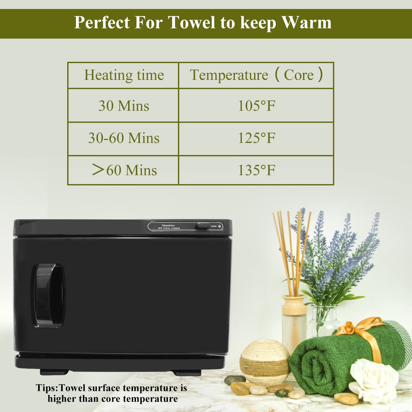 Premium 8L Towel Warmer Cabinet - Fast Heating Spa & Salon Towel Warmer for Luxury Bath, Massage, and Home Relaxation - Perfect for Spas, Salons, and Home Use