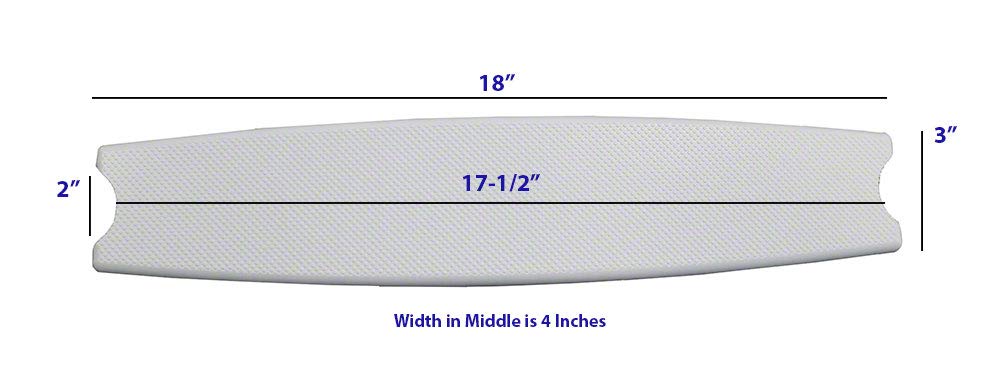 Universal Pool Ladder Tread - 17.5 Inch Rail Width | Non-Slip Step Replacement for Inground & Above Ground Pools | Durable Swimming Pool Accessory for Safety & Easy Entry/Exit