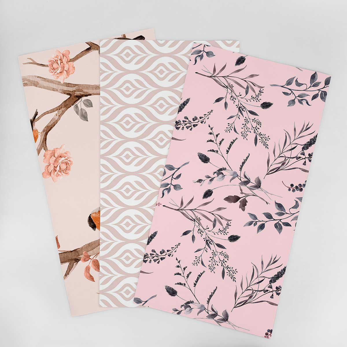 Waterproof Bathroom Wallpaper Sample - Pink & Similar Tones 002 | Peel & Stick Removable Wallpaper for Bathroom Decor, Shower, Powder Room