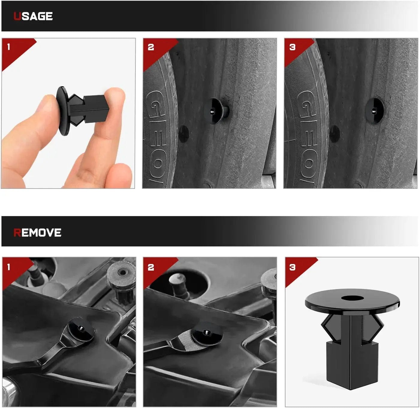 40 Pcs 20mm Hole 8mm Wheel Well Fender Liner Clips for Lexus Scion Toyota - OEM Replacement Parts 90189 06065 96706W100 90189A0002 - Perfect for Car Body Repair and Maintenance