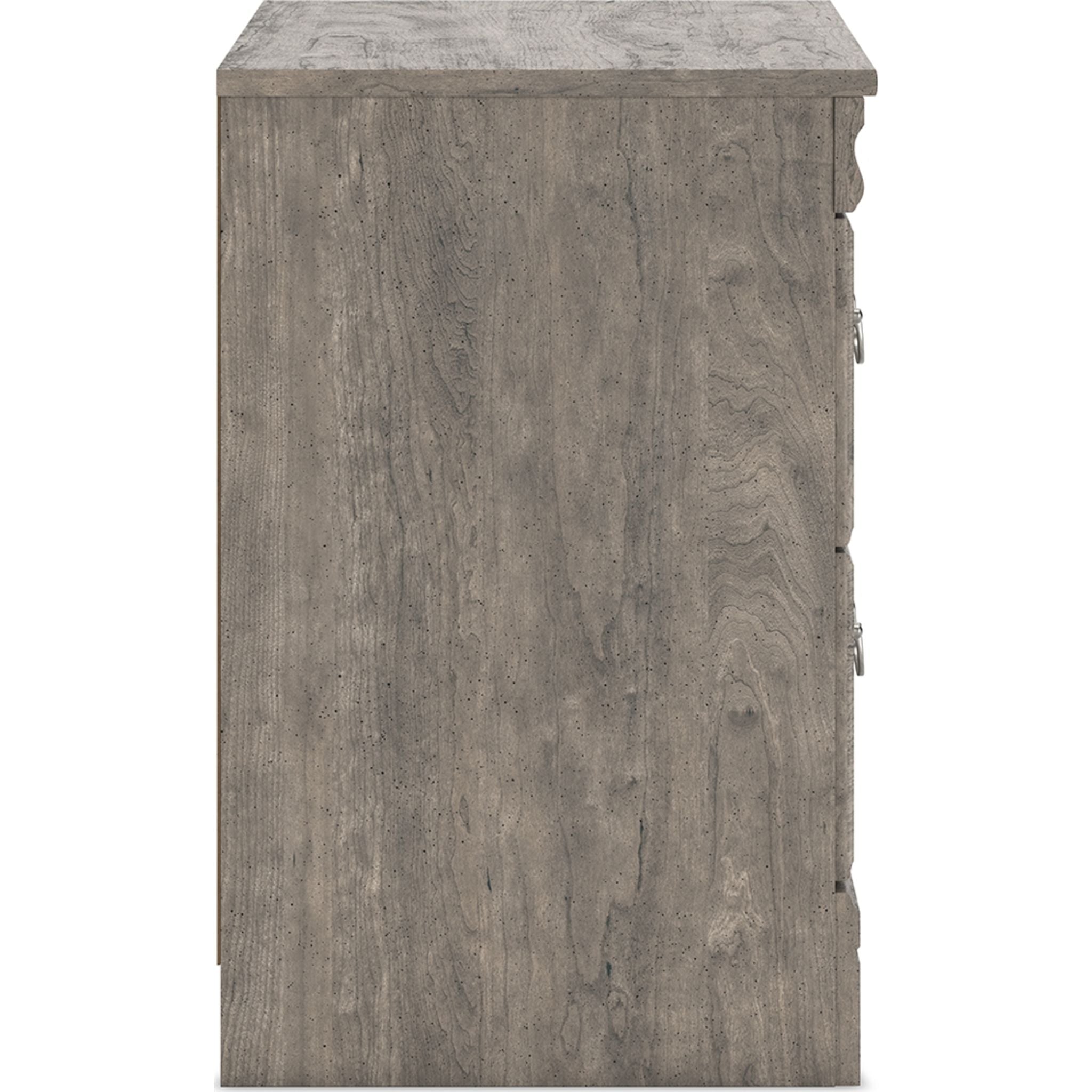 Bayzor Nightstand with Drawer - Modern Gray Bedside Table for Bedroom, Living Room, or Office - Compact Storage Furniture with Sleek Design