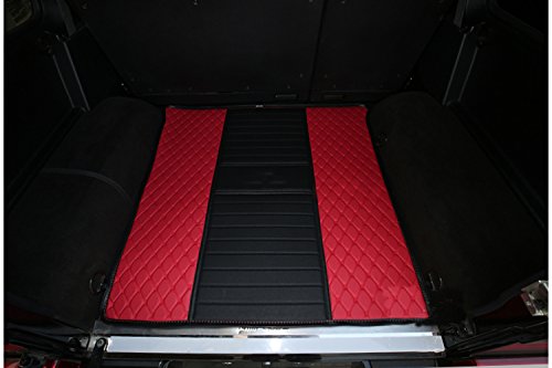 Premium All-Weather Rear Trunk Mat for Mercedes Benz G-Class (W463) G300 G350 G500 G63 G65 2012-2018 - Durable Red & Black Cargo Liner - Perfect for SUVs, Off-Roading & Daily Protection
