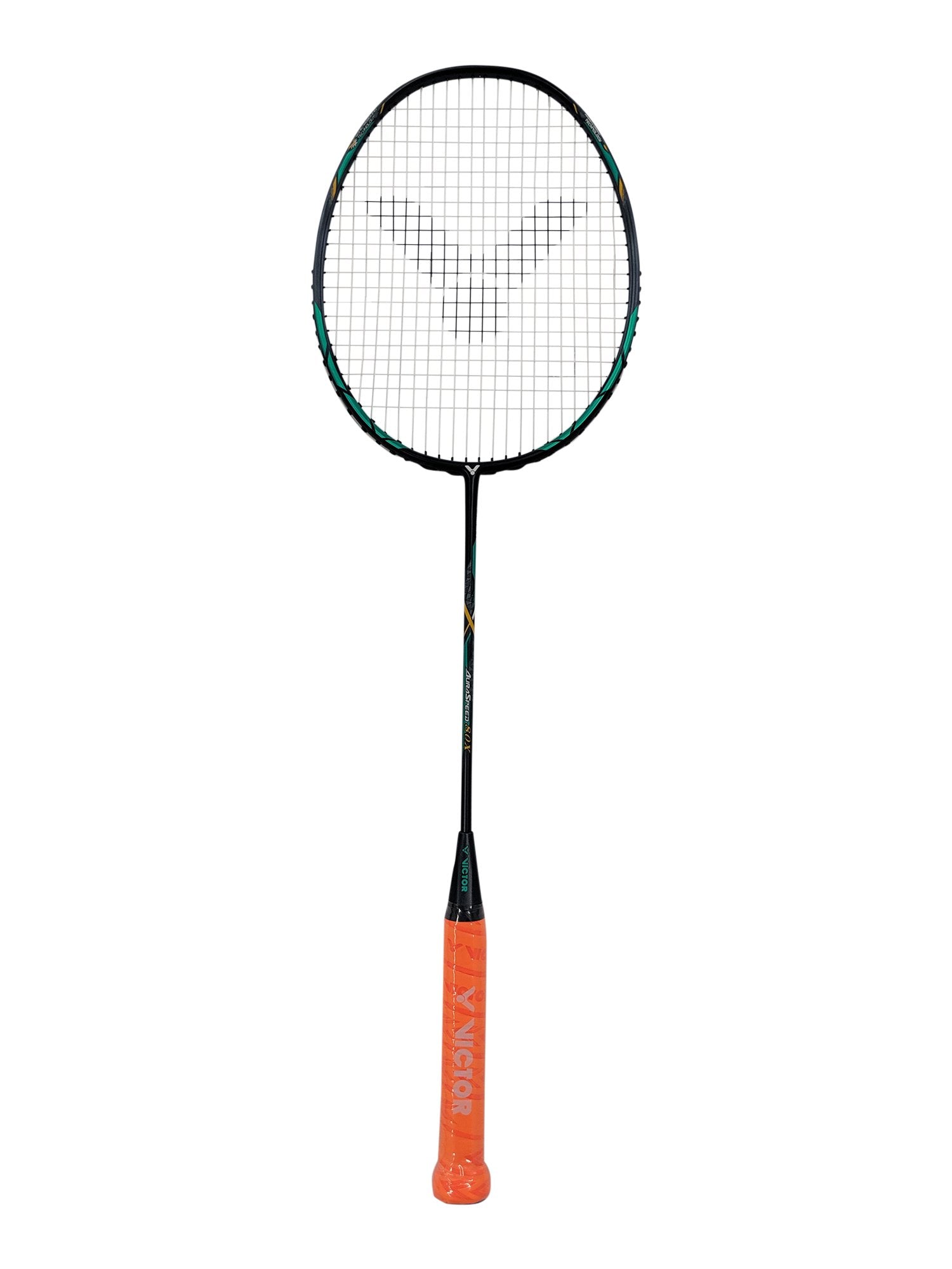 Victor Auraspeed 80X Badminton Racket | Lightweight Carbon Fiber Shuttlecock Racquet for Professional & Recreational Players | Perfect for Tournaments, Training & Backyard Games