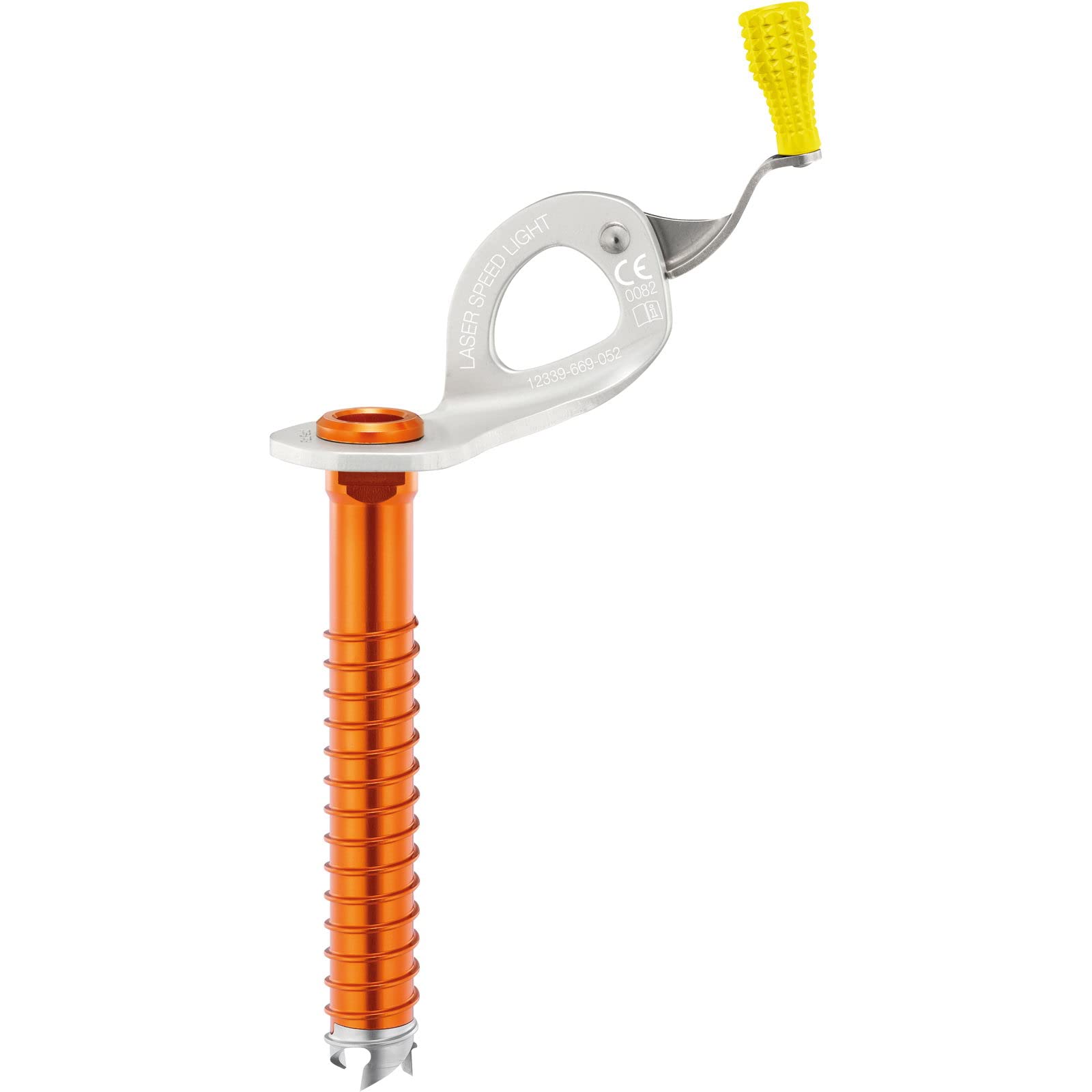 Petzl Laser Speed Light Ultralight Ice Screw with Integrated Handle - Lightweight Climbing Gear for Alpine & Ice Climbing Adventures