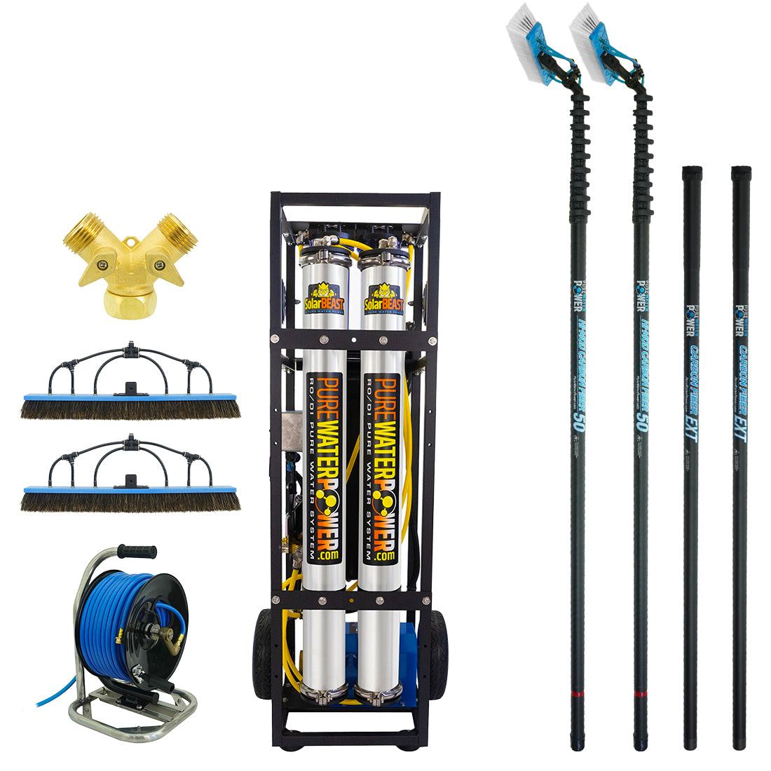 Pure Water Power Solar Kit - Portable Solar Panel System for Off-Grid Camping, Hiking & Emergency Power Supply