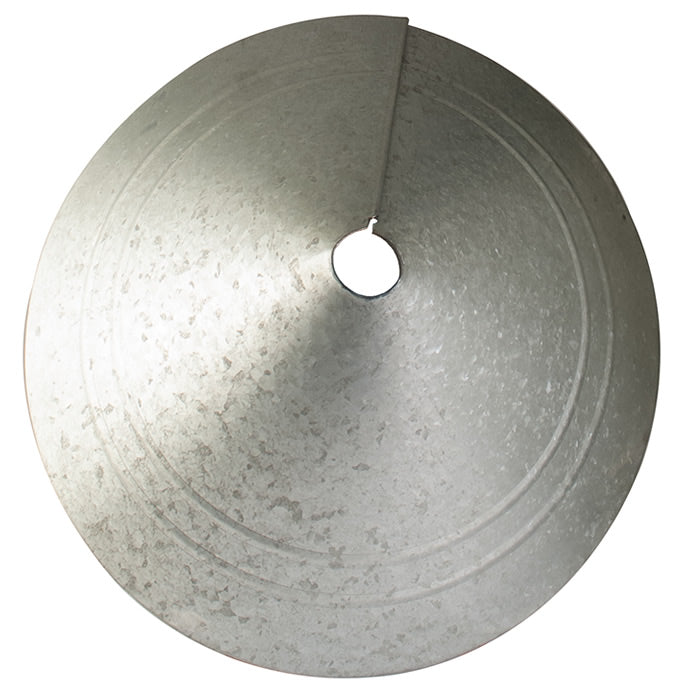 Rustic Farmhouse Galvanized Steel Squirrel Resistant Bird Feeder Baffle - Durable Outdoor Wildlife Protection for Gardens & Backyards