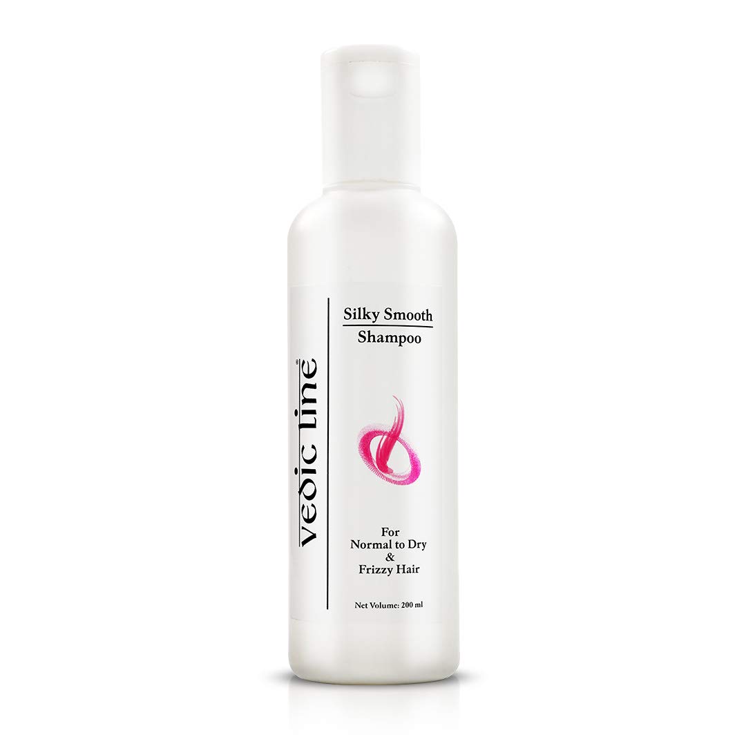 Vedic Line Silky Smooth Shampoo with Honey & Hibiscus Extract - Repairs Damaged & Frizzy Hair for Soft, Smooth Results - 200ml Bottle (1 Count) - Perfect for Dry, Damaged Hair Care & Daily Hydration