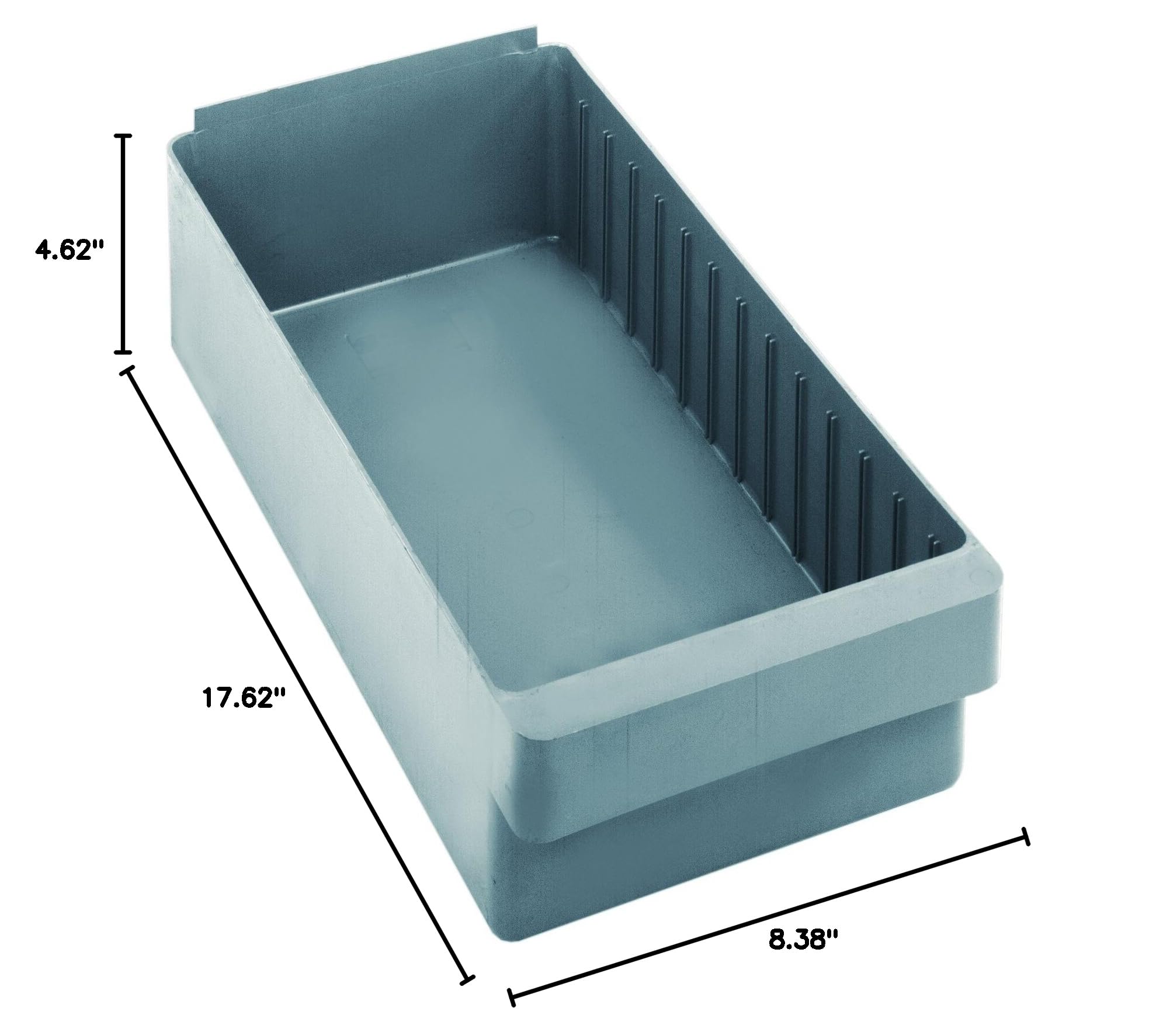 QUANTUM STORAGE SYSTEMS QED606GY Heavy Duty Parts Organizer Bins - 24 Pack (18