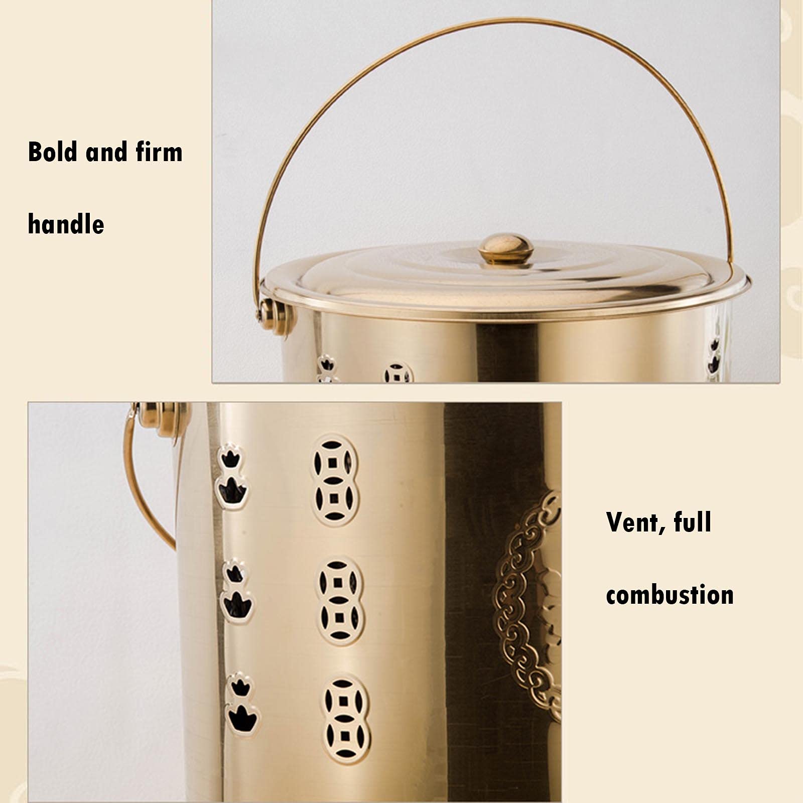 Portable Stainless Steel Burning Barrel - Metal Incinerator with Grid Bracket & Fire Hook for Garbage, Paper, Leaves | Outdoor Camping, Yard Waste, Bonfire, and Emergency Burning