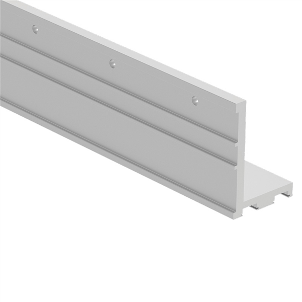 Aluminum Face Mount L Profile Visor Balustrade - 4000mm Long for Staircase, Balcony & Deck Railing Systems