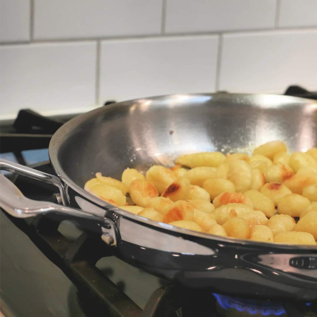 Little Griddle ANYWARE 7-Ply Stainless Steel Fry Pan - Induction Ready, Lifetime Guaranteed - 5-Layer Aluminum Core with Dual Helper Handles - Perfect for Outdoor Camping, Indoor Cooking & RV Kitchens