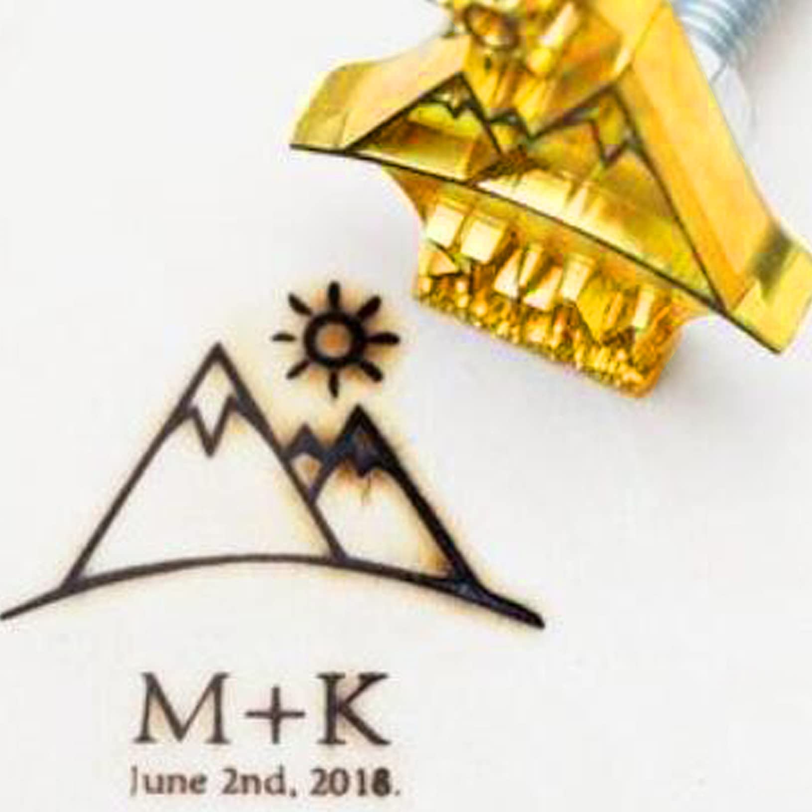 Custom Wood Branding Iron with Logo - Personalized Wood Burning Tool for DIY Projects, Wedding Gifts & Holiday Presents (3.5