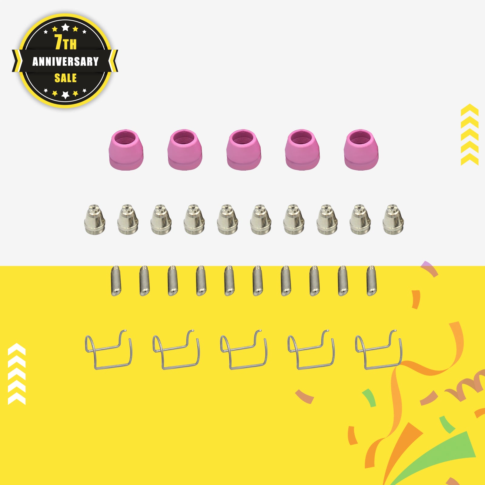 SSIMDER AG60 Cutting Torch Consumables - 30Pcs Replacement Nozzles & Tips for Metal Cutting - Perfect for Welding, Metal Fabrication & DIY Projects