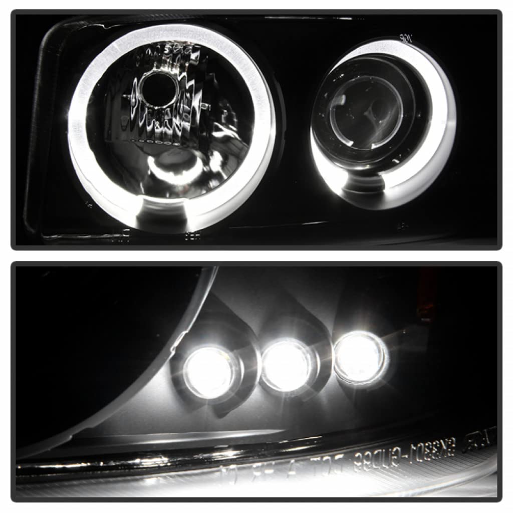 GMC Sierra 1500/3500 Classic 2007 LED Projector Headlights Pair - Black (5009357) | High-Performance Lighting for Night Driving & Off-Road Adventures