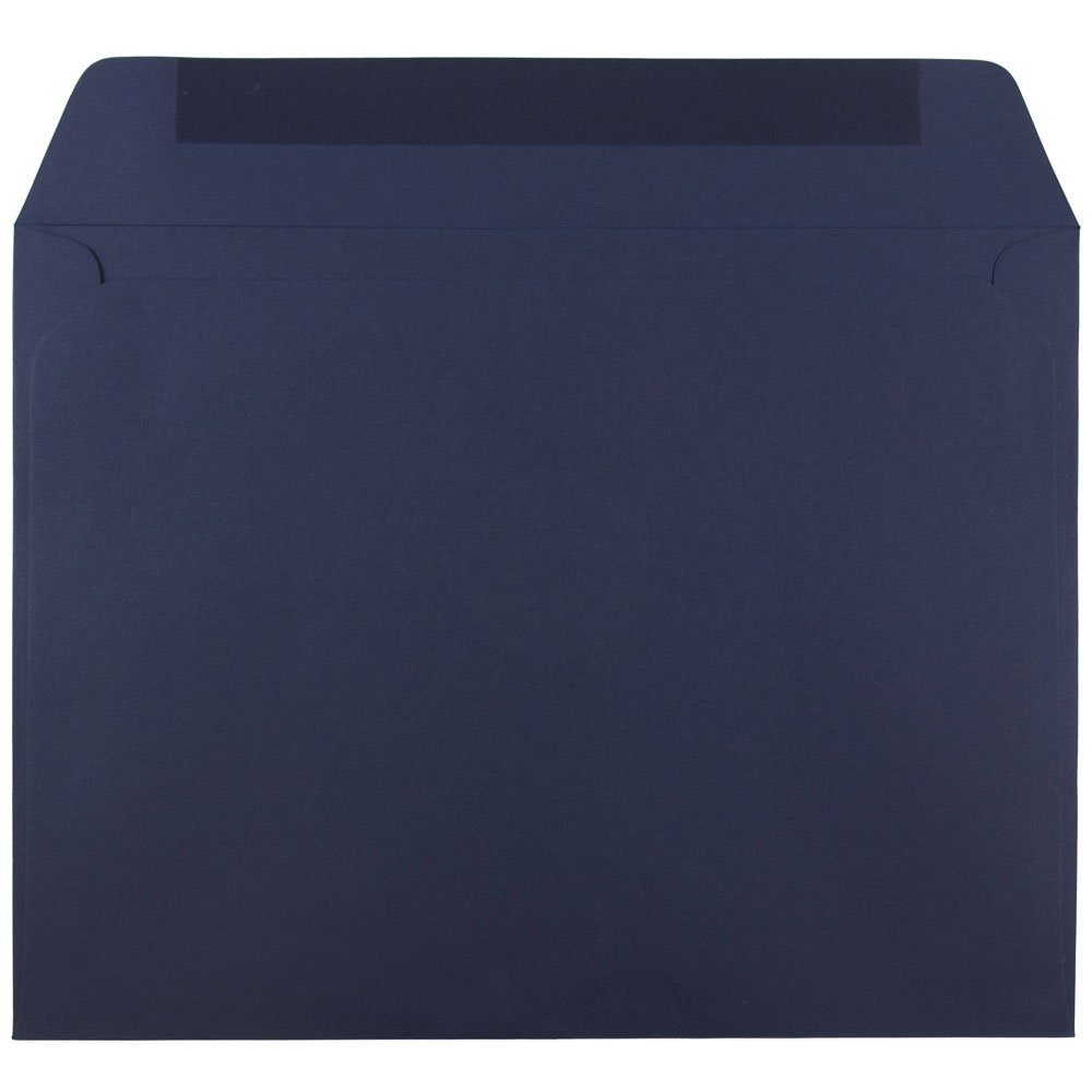 Premium 9 x 12 Navy Blue Booklet Envelopes by JAM PAPER - Bulk Pack of 500 - Perfect for Business Mailings, Wedding Invitations & Office Correspondence
