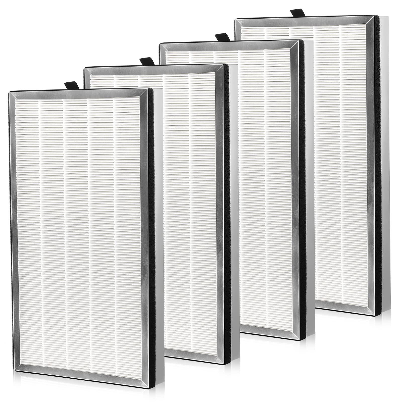 LINNIW H13 True HEPA Replacement Filter 4 Pack - Compatible with MA Air Purifier 112 Series | 3-Stage Pre-Filter, H13 True HEPA & Activated Carbon Filter Set for Cleaner Air at Home, Office, or Nursery