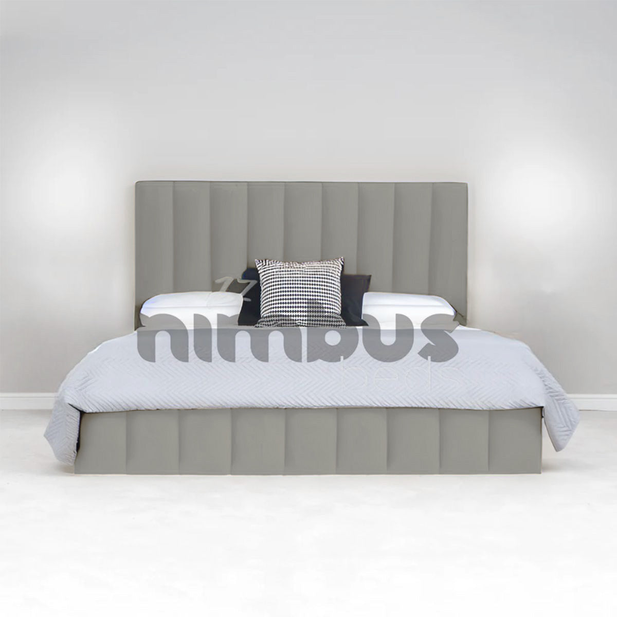 Louie Bed Frame - Queen Size Modern Platform Bed with Wooden Slats & Sturdy Metal Legs | Perfect for Bedrooms, Guest Rooms & Apartments