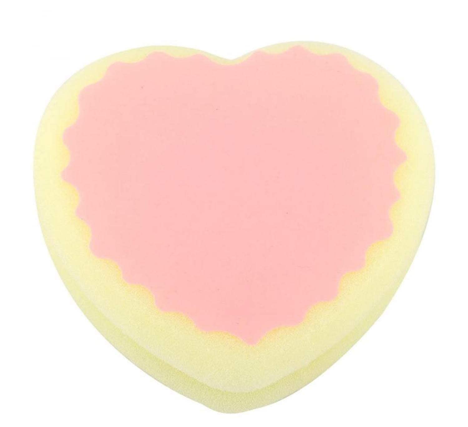 Ultra Soft Exfoliating Sponge for Shower & Spa - Japanese Style Bath Sponge for Dead Skin Removal - Cellulite Massager for Women & Men - Perfect for Body Scrub & Facial Cleansing (Heart Shape) - Ideal for Home Spa, Relaxation & Skin Care Routine