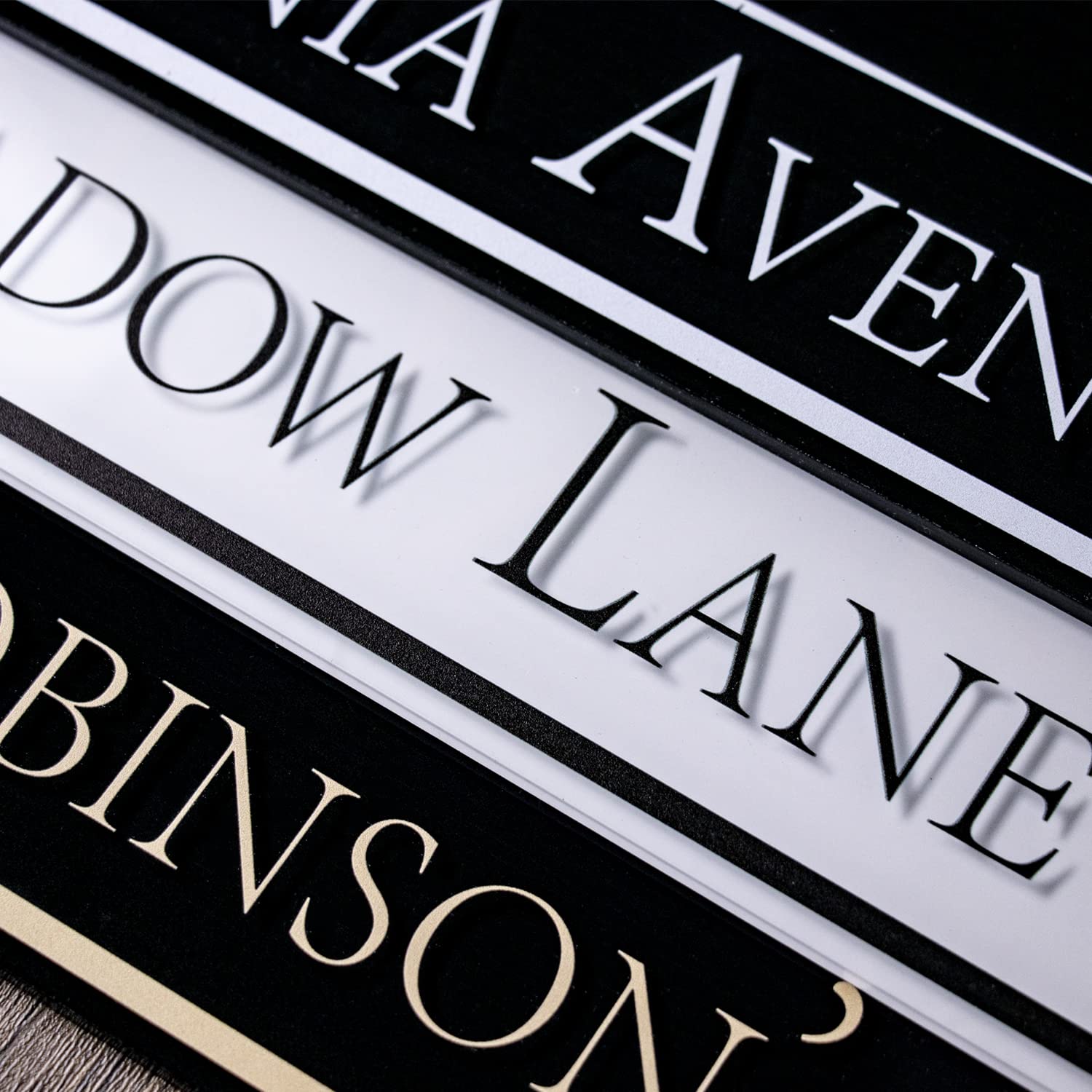 Custom House Number Sign - Personalized Address Plaque (13