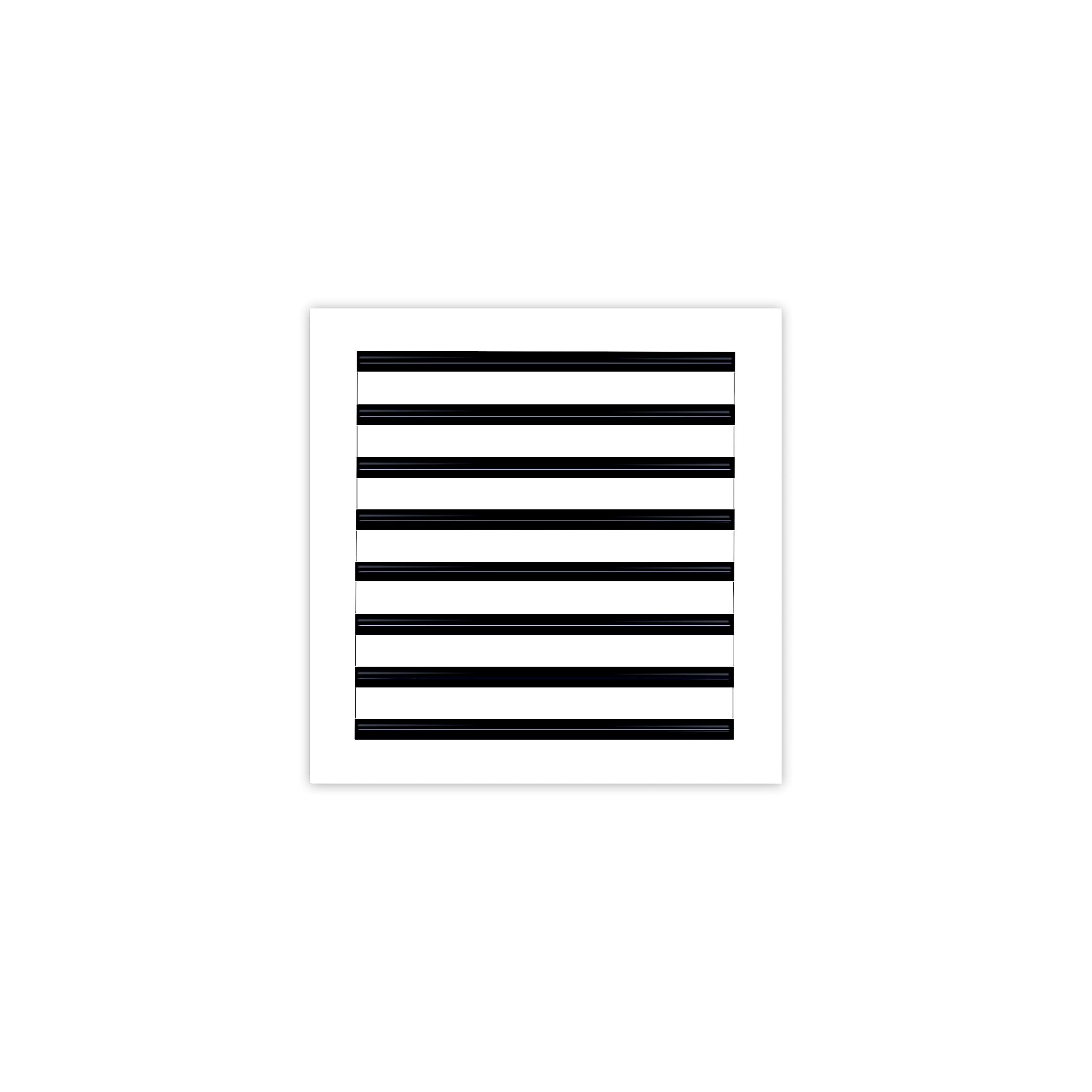 16x16 Modern AC Vent Cover - Decorative White Air Vent Grille - Standard Linear Slot Diffuser for Ceiling, Walls & Floors - Texas Buildmart - Perfect for Home, Office & Commercial Spaces