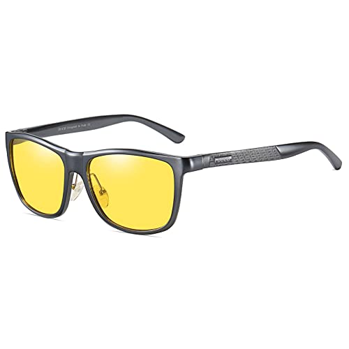 C Gunmetal Frame Yellow Lens