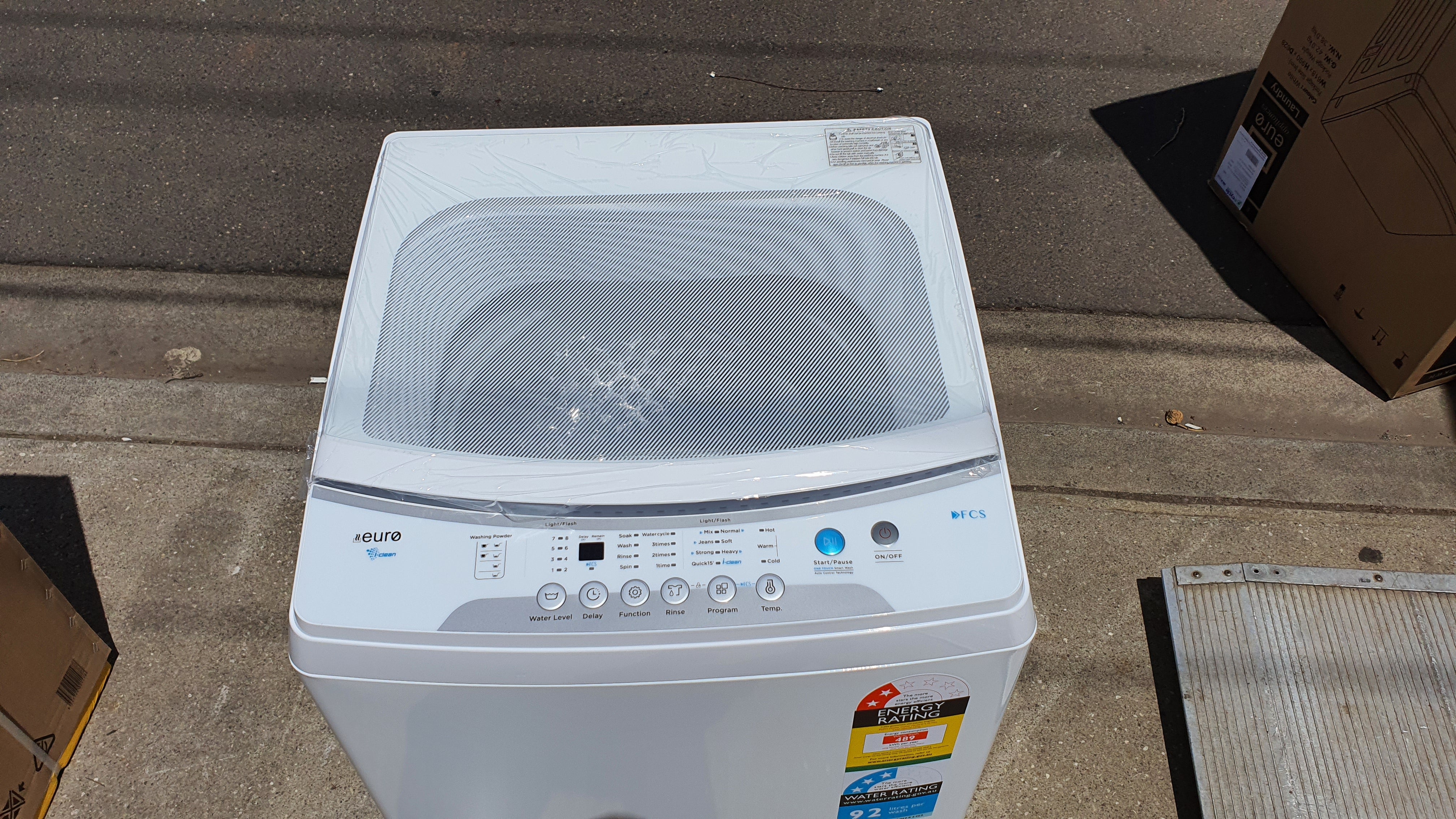 Brand New Euro ETL7KWH 7kg Top Load Washing Machine - Energy Efficient, 3-Year Warranty - Perfect for Apartments, Small Homes & Laundry Rooms