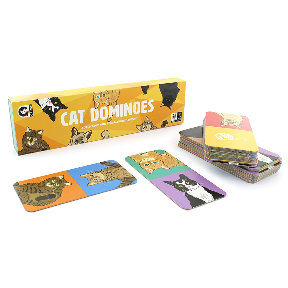 Cat Dominoes Game Set - Fun Family Board Game for Kids & Adults - Perfect for Parties, Game Nights & Indoor Activities