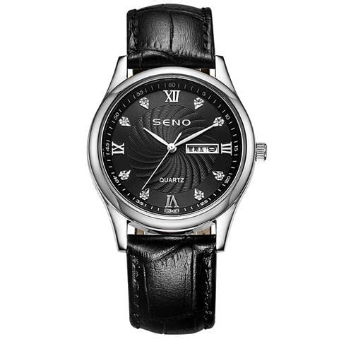 Weijie Automatic Men's Watch - Luminous Waterproof Dual Calendar Korean Casual Belt Watch for Business, Outdoor & Daily Wear