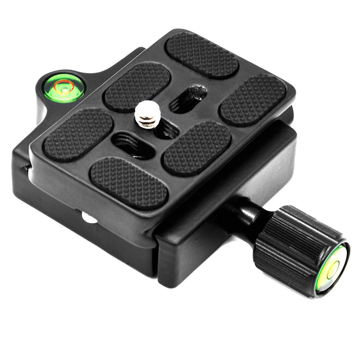 Universal Quick Release Clamp Adapter with PU60 QR Plate - Compatible with Tripod, Monopod, Slider - Perfect for Photography, Videography & Studio Equipment