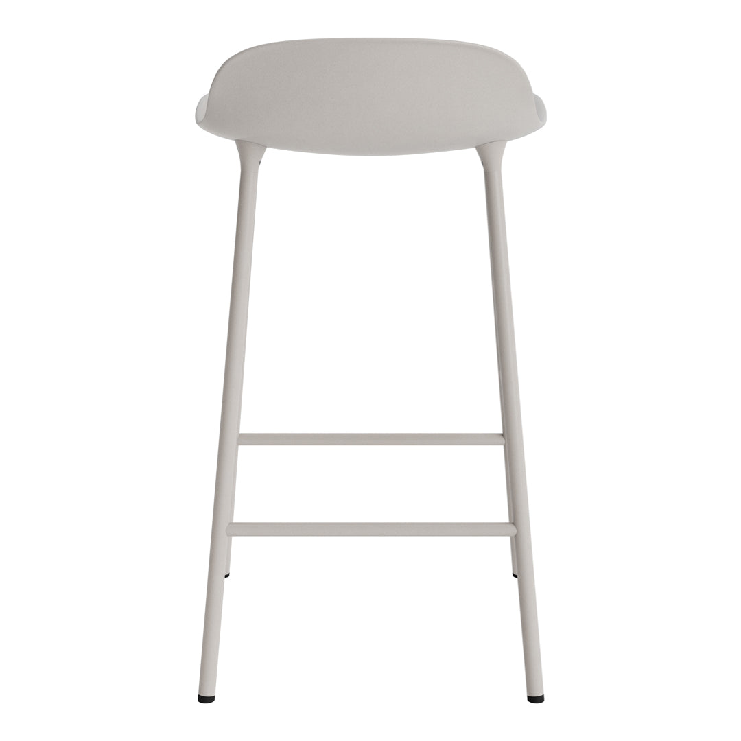 Modern Metal Leg Form Counter Stool - Bar Stool for Kitchen Island, Breakfast Nook & Home Decor - Adjustable Height Contemporary Dining Stool