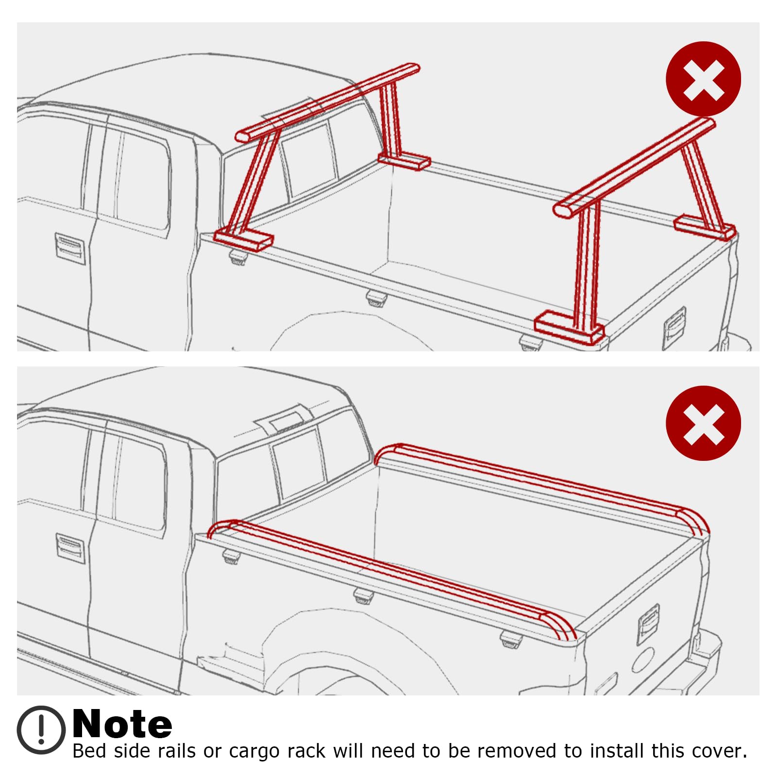 Logan Soft Tri-Fold Tonneau Cover for 2019-2025 Chevrolet Silverado & GMC Sierra 1500 (5.8ft/69.9