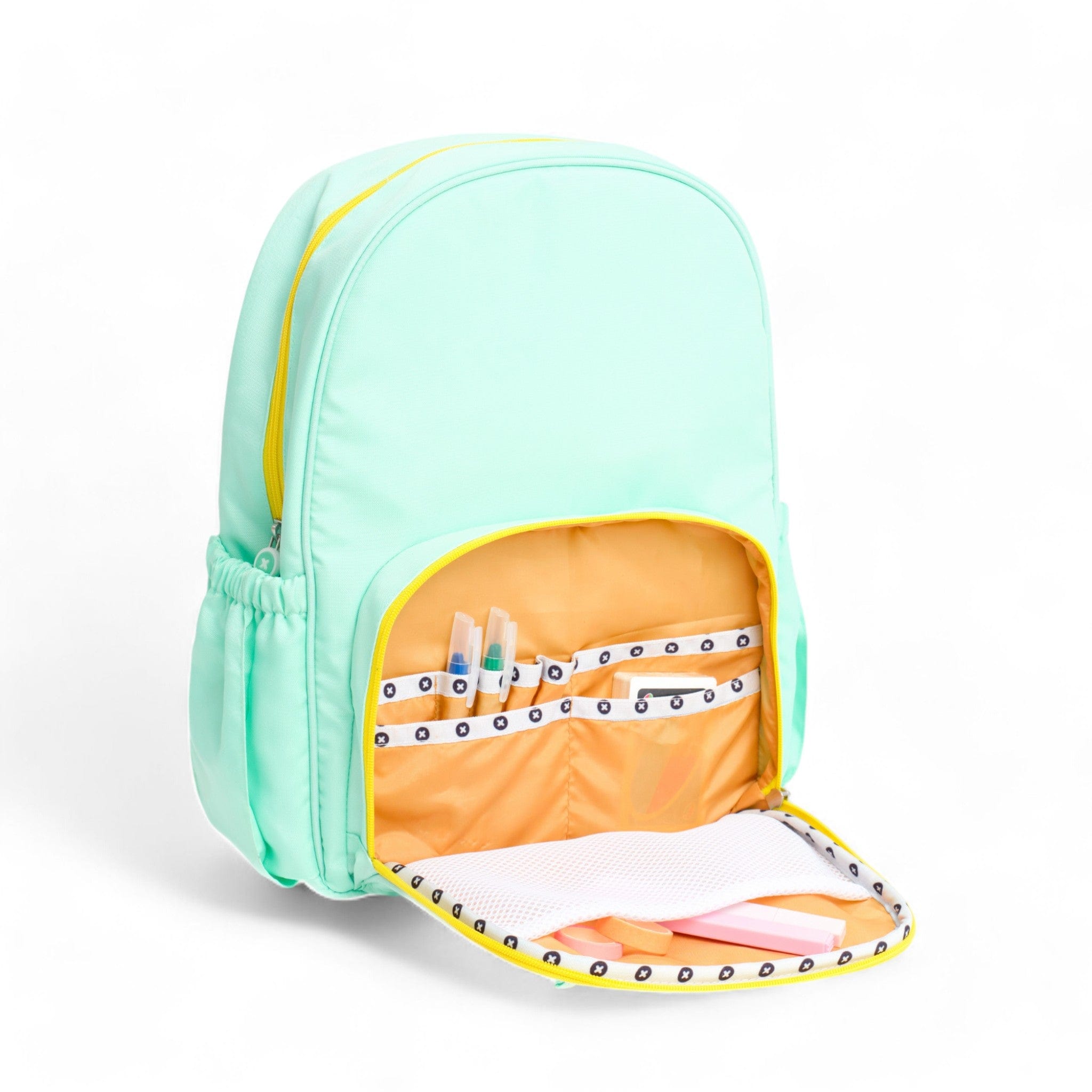 Moji Medium Backpack for Women & Men - Lightweight Mint Green Laptop Backpack with USB Charging Port, Water Resistant College School Travel Backpack - Perfect for Work, Commuting & Outdoor Adventures