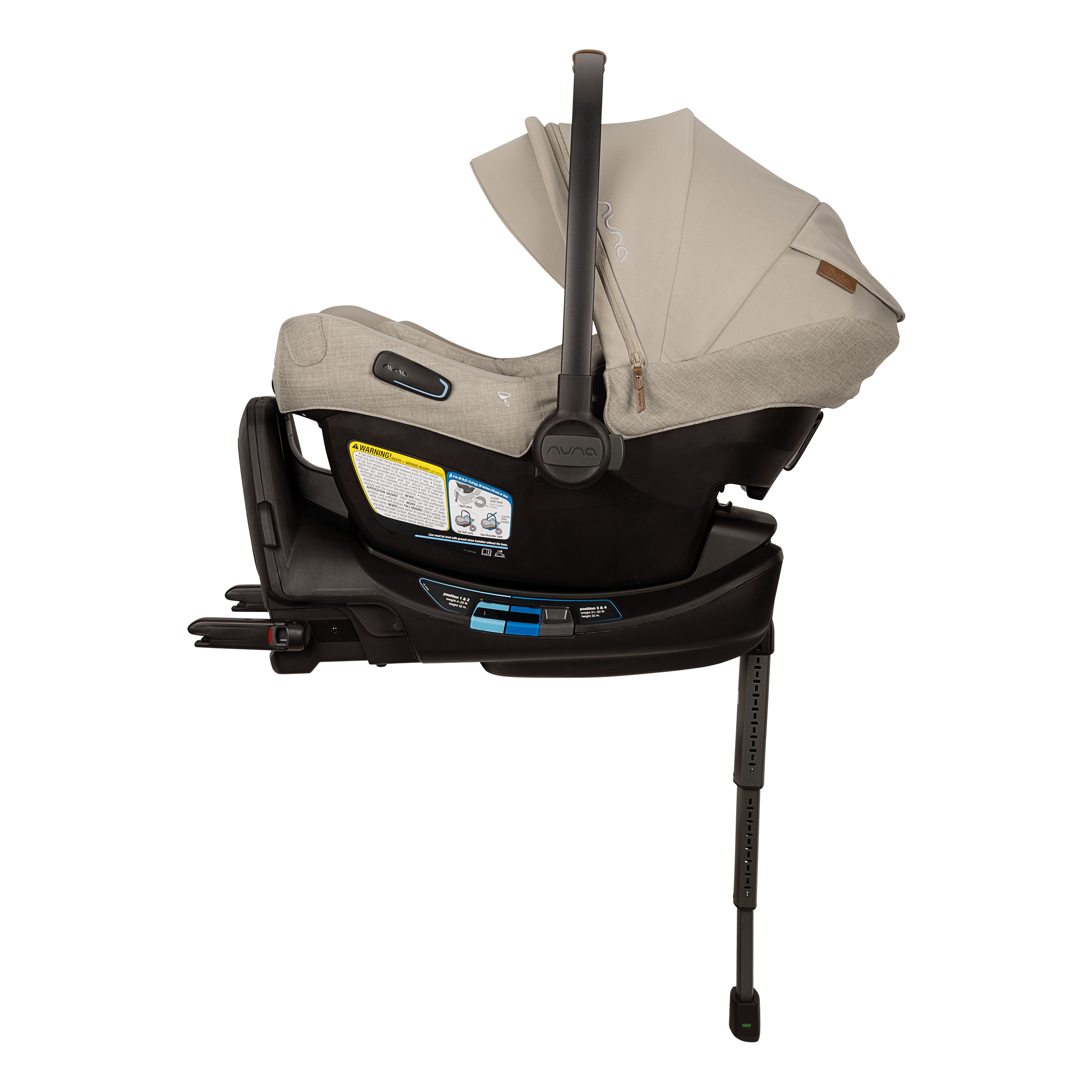 Nuna PIPA Aire RX Infant Car Seat with PIPA RELX Base - Lightweight & Safe Baby Car Seat for Newborns - Perfect for Travel, Daily Commutes & Family Road Trips