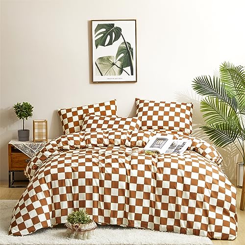 Pumpkin White Grid