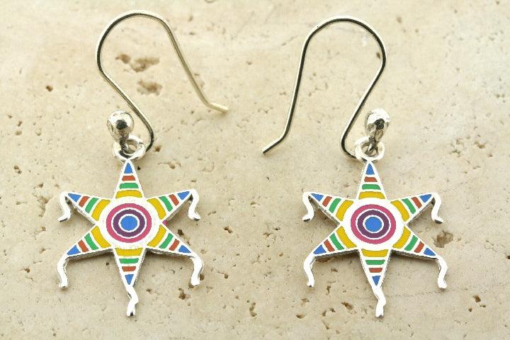 Enamel Star Drop Earrings for Women - Elegant Dangle Earrings for Party, Wedding & Everyday Wear
