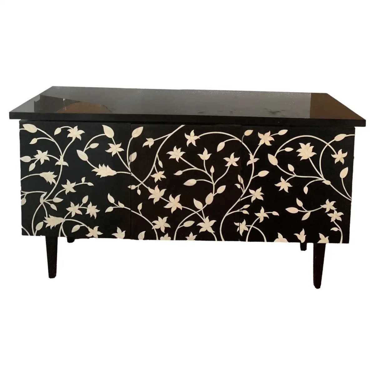 French Style Handmade Bone Sideboard Buffet Table - Elegant Dining Room Storage & Display for Entertaining