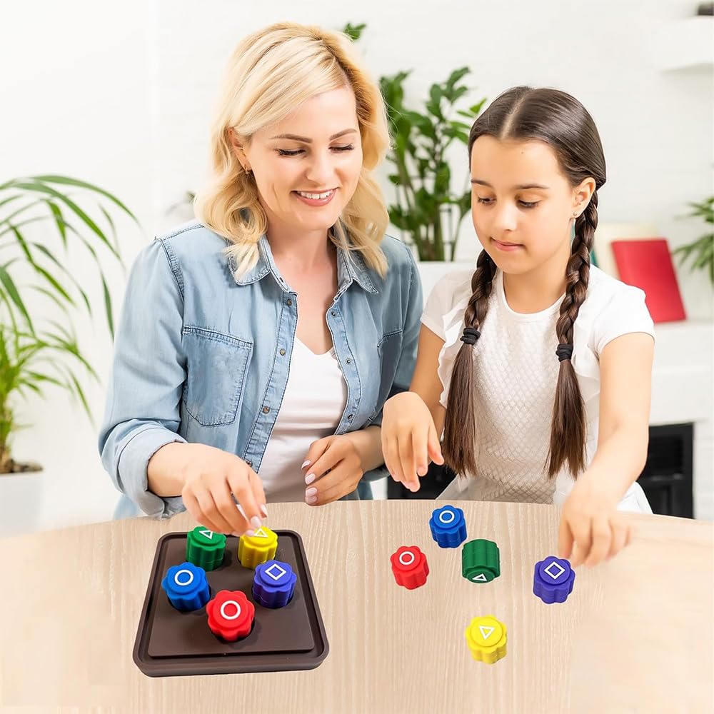 Premium Gonggi Korean Traditional Game Set - 2 Player Classic Korean Jacks with Base - Fun & Educational for Kids & Adults - Perfect for Family Game Night, Cultural Learning & Indoor Activities