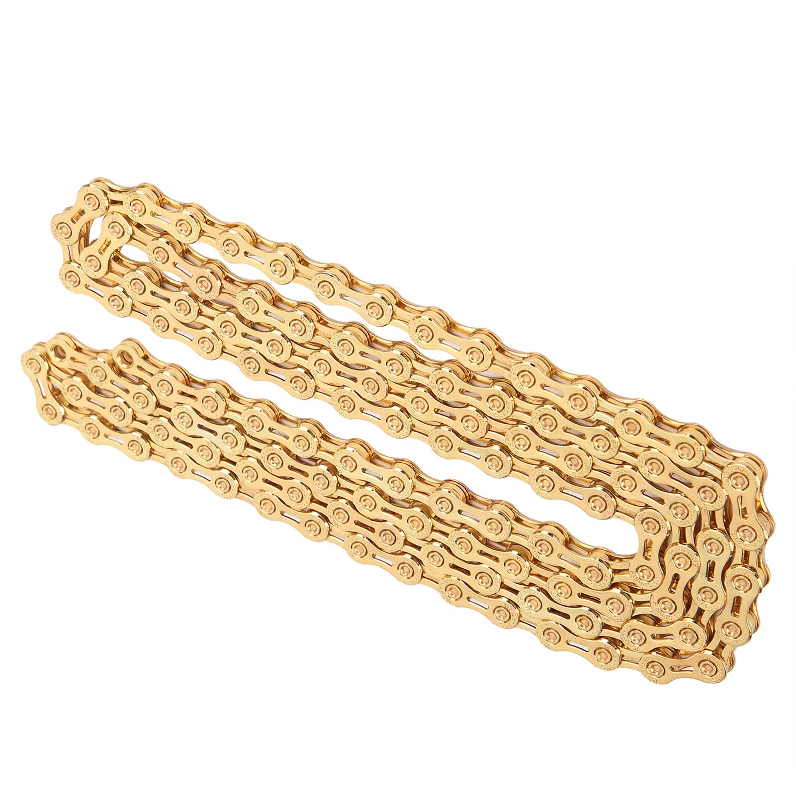 CHICIRIS 11-Speed Bike Chain - Durable Wear-Resistant & Corrosion Resistant Carbon Steel Bicycle Chain in Gold for Road Bikes & Mountain Bikes - Perfect for Cycling, Commuting & Off-Road Adventures