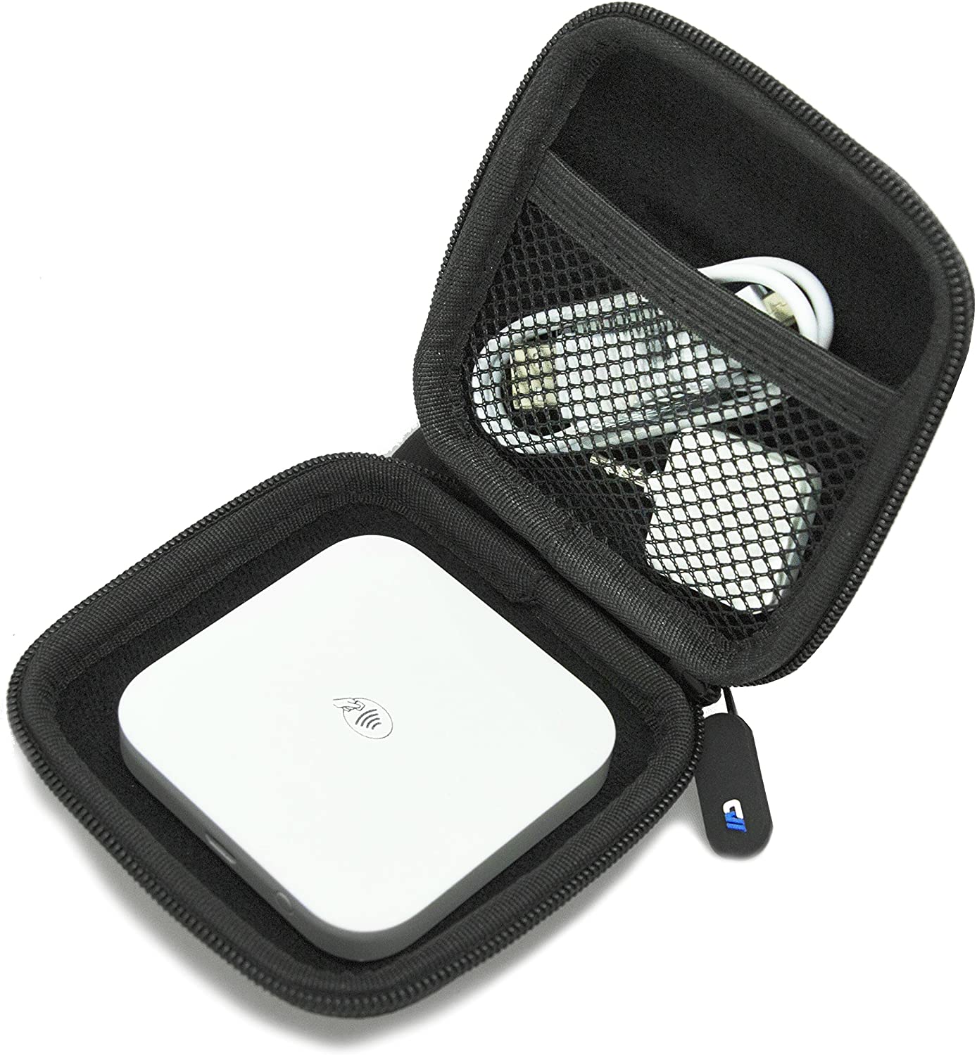 CASEMATIX Portable Credit Card Reader Case - Compatible with Square Contactless & Chip Reader with Cable - Perfect for Retail Stores, Food Trucks & Mobile Businesses