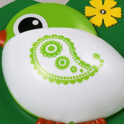 LITFAD Cartoon Bird & Tree Flush Mount LED Ceiling Light - Green Resin Kids Bedroom Lighting, Modern Nursery & Kindergarten Pendant Lamp - Perfect for Children's Rooms, Playrooms & Daycare Centers