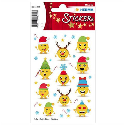 Christmas Emojis Stickers - 15234 Pack of Fun Holiday Decals for DIY Crafts, Scrapbooking, Gift Wrapping & Party Decorations