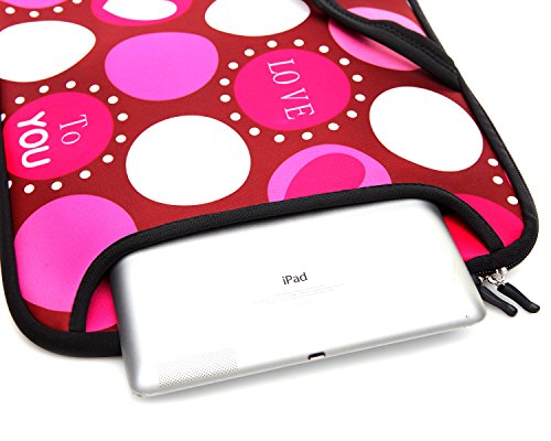15.6 Inch Laptop Sleeve with Handle & Extra Pocket - Waterproof Protective Case for 14 14.1 15 15.6 Inch Laptops - Perfect for Work, Travel & School Accessories