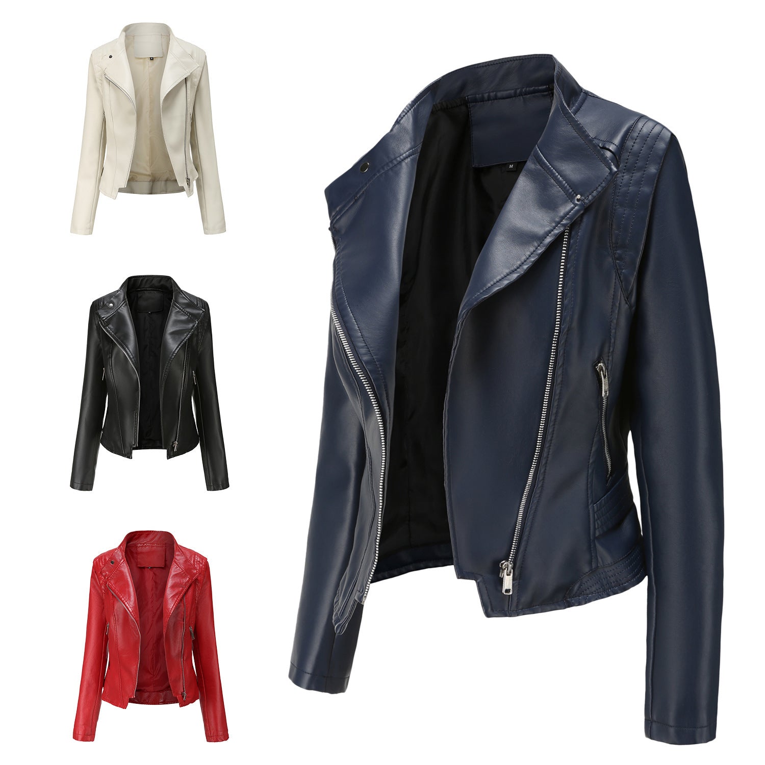 Women's Vegan Leather Jacket - Slim Fit Faux Leather Coat for Women | Perfect for Fall, Winter & Stylish Outfits
